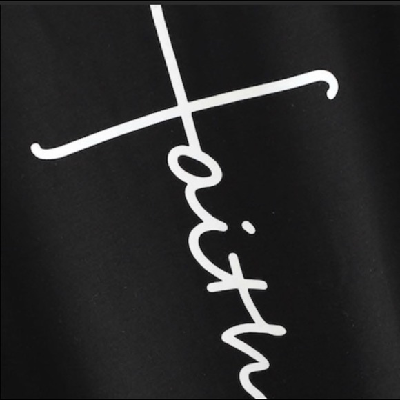 Faith Black Tee - Picture 3 of 4